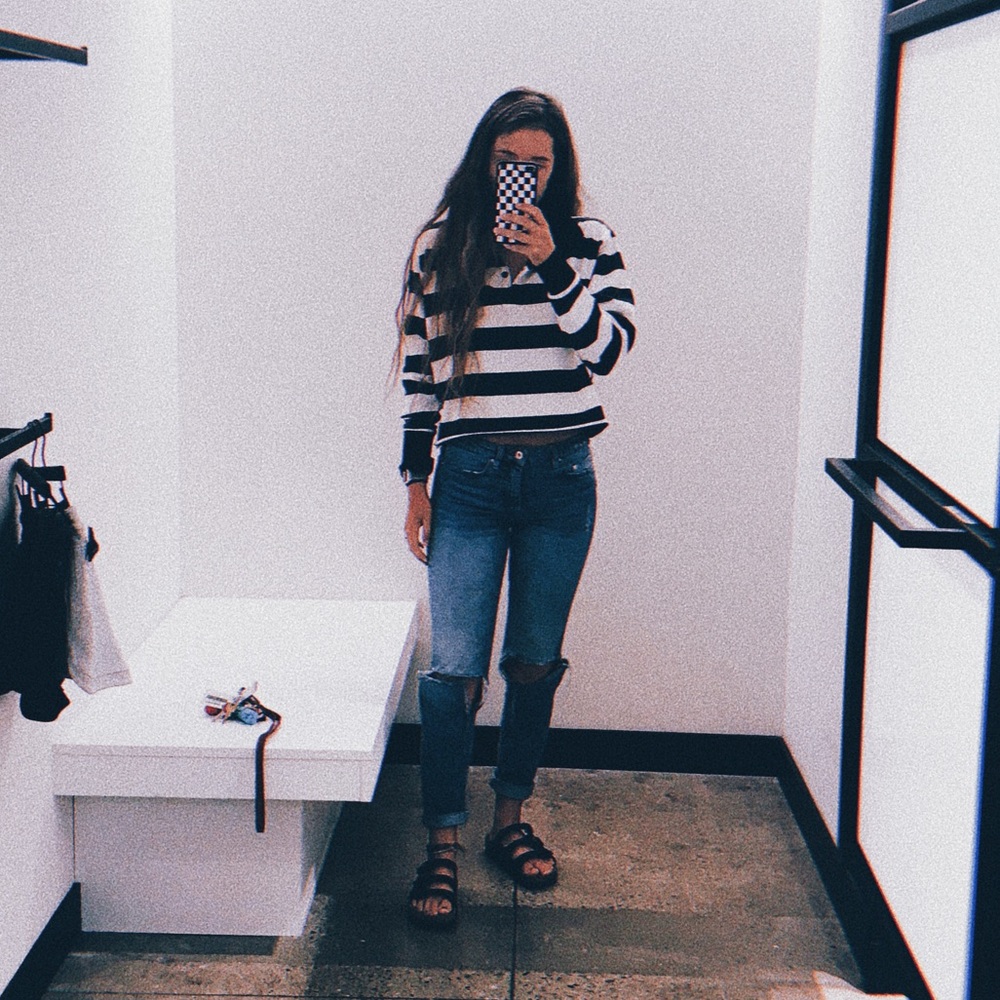 Oversized cropped Polo Shirt